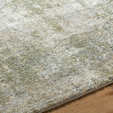 Avellino Abstract Modern Marble High Pile Green Rug