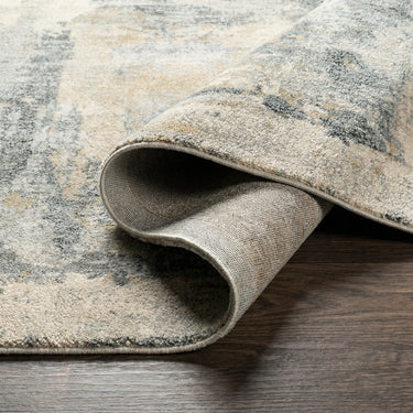 Avellino Abstract Modern Marble High Pile Grey Rug
