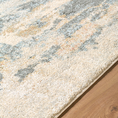 Avellino Abstract Marble High Pile Modern Grey, Blue & Beige Rug - Design AVL2348