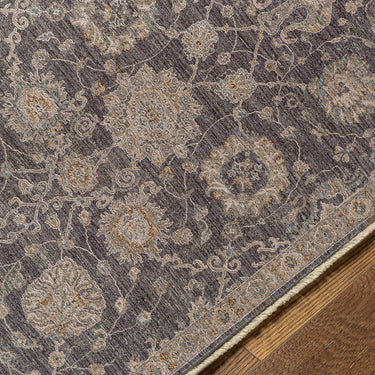Avant Garde Vintage Traditional Charcoal Rug