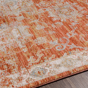 Avant Garde Vintage Traditional Orange Rug