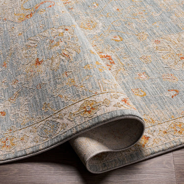 Avant Garde Vintage Traditional Blue Rug