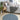 Origins My Denim Blue Washable Non-Slip Polypropylene Shaggy Rug - Round 100x100 cm (3'4"x3'4")