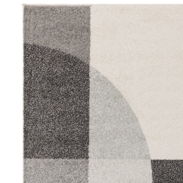 Muse Mu20 Modern Art Deco Style Geometric Grey Black Rug