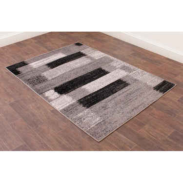 Modern Spirit Mosaic Abstract Design Rug Hallway Runner in Red, Pink, Grey, Brown, Teal and Gold