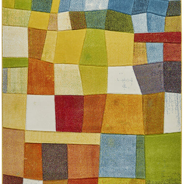 Consept Looms Viva VIV102 Bright Multicolours By Concept Jute Polypropylene Geometric Rug