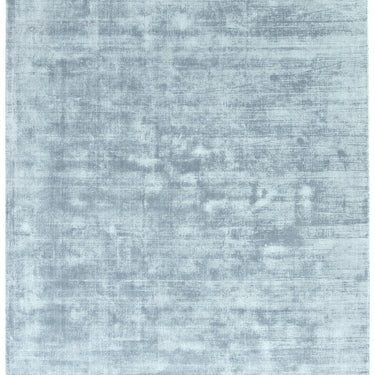 Blade Plain Silky Hand Woven Viscose Soft Shiny Rug Runner in Airforce Blue