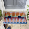 My Printed Coir Bright Broken Stripe Striped Doormat 45x75 cm