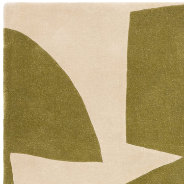 Asiatic London Romy Sage Kite Tufted Retro Green Wool Abstract Modern Rug