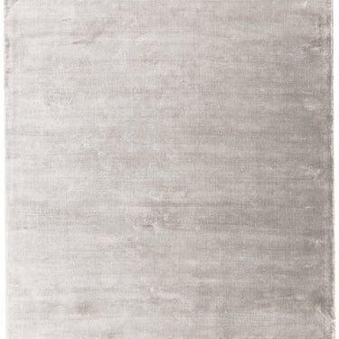 Gleam Luxury Contemporary Modern Shiny Plain Hand Woven Viscose Silver Rug