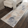 Nourison Rustic Textures RUS02 Ivory Beige Grey Jute Polypropylene Abstract Textured Hallway Runner Rug