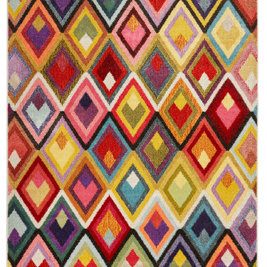 Carnaval CAR109 Vibrant Multi Colours Modern Geometric Rug