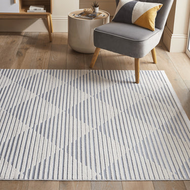 Jazz Indoor Outdoor Rug Garden Bedroom Living Room Patio Geometric Flatweave Rug by Concept Looms