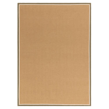 Asiatic London Bordo Sisal Khaki Cream Border Herringbone Pattern Natural Beige Jute Cotton Textured Flatweave Rug