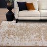 Anders AN03 Silky Shiny Shimmer Beige Natural Abstract Textured Boho Rug - Medium 120x160 cm (4'x5'4")