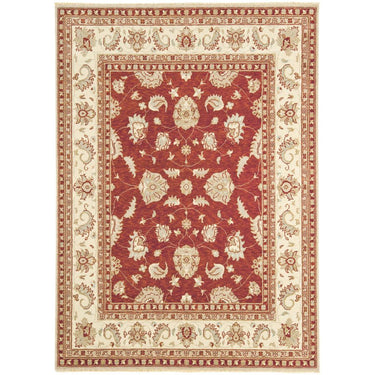 Chobi Traditional Bordered Persian Wool Rug in Rust 130x190 cm