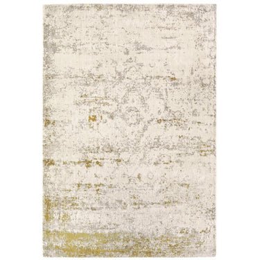Origins Persia Soft Silky Viscose Abstract Art Rug in Gold, Mocha Cloud, Fossil Mist, Cloud and Midnight Oyster