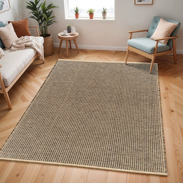 Kimi Becki Owens Surya Solid Border BOKM2305 Washable Jute Polypropylene Textured Rug