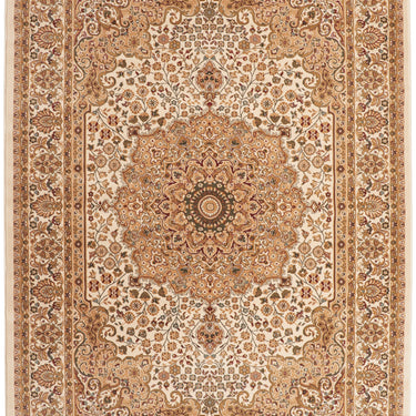 Consept Looms Grand Heritage GH101 Medallion Million Point Classic Cream Beige Polypropylene Persian Oriental Rug