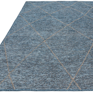 Asiatic London Mulberry Flatweave Teal Non-Slip Jute Cotton Chenille Rug 200x290 cm