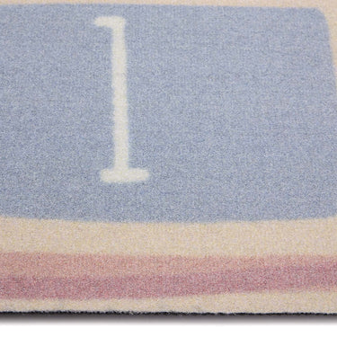 My Play Pastel Hopscotch Kids Washable Non-Slip Soft Rug 100x150 cm