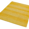 Ives Hand Woven Chenille Flatweave Natural Waves Heringbone Rug in Yellow - Small 100x150 cm (3'4"x4'11")