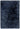 Plush Plain Shaggy High Pile Thick Silky Fluffy Soft Hand Woven Navy Blue Rug