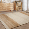Cedar Natural Jute Hand Woven Reversible Flatweave Rug in Bleach Natural - Medium 120x170 cm (4'x5'6")
