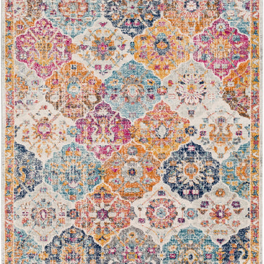 Harput HAP1018 Modern Vintage Area Yellow Multi Washable Jute Cotton Polypropylene Rug