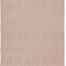 Sloan Hand Woven Flatweave Ethnic Rug or Runner in Soft Pink - Runner 66x200 cm (2'1"x6'6")