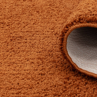 Asiatic London Super Snug Rust Washable Shaggy Textured Rug