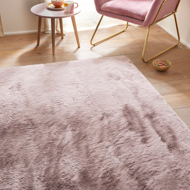 Consept Looms Heavenly Super Deep Pile HEA101 Blush Pink Shaggy Textured Modern Rug