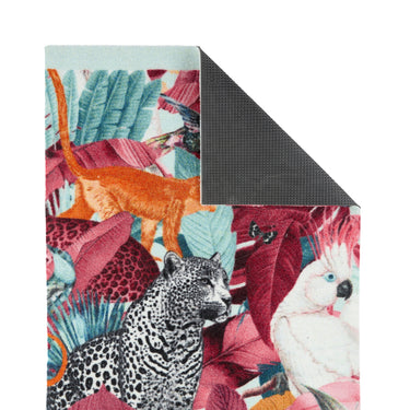 My Studio Exotic Palms Non-Slip Kitchen Home Entrance Runner Hall Rug in Multi Colours 65x150 cm
