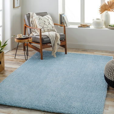 Cloudy Blue Soft Plush Shaggy Rug