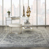 Starry Nights STN05 Charcoal Cream By Cotton Persian Traditional Vintage Rug - 160 x 221 cm (5'3"x7'3")