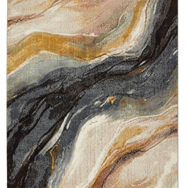 Consept Looms Amara AMA102 Onyx Granite Stone Patterns Midnight Handmade Jute Abstract Rug