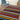 Spectra Carved Stilo Geometric Striped Rainbow Bright Multi Coloured Soft Rug Runner Round