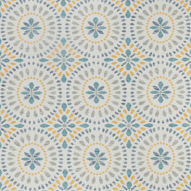 Dhena In & Outdoor Modern Light Grey/Dark Teal Rug