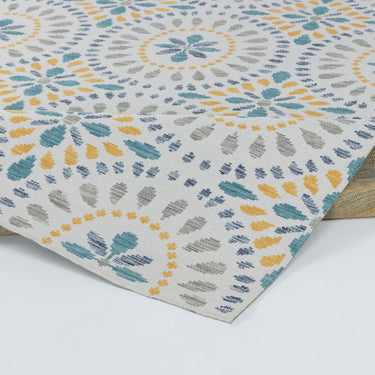 Dhena In & Outdoor Modern Light Grey/Dark Teal Rug