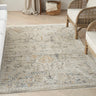 Lynx LNX02 Bordered Ivory Taupe By Polypropylene Persian Traditional Vintage Rug - 76 x 137 cm (2'6"x4'6")