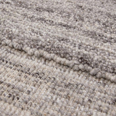 Larson Braided Hand Woven Natural Undyed Wool Charcoal Grey Rug