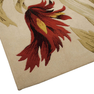 Nourison Tropics TS01 Ivory Pure Tufted Wool Cotton Floral Rug 160x230 cm