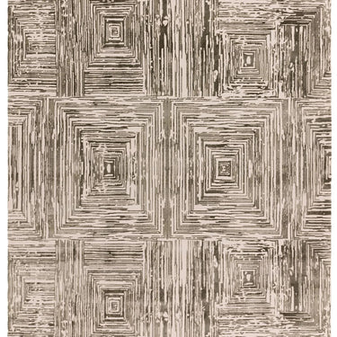 Kuza Portrait New Linear Pattern Khaki Green Polypropylene Abstract Textured Distressed Rug