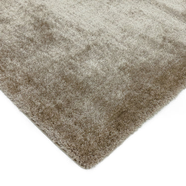 Payton Shaggy Rug Soft Fluffy Living Room Bedroom Silky Shimmer Mink Rug