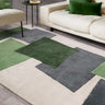 Asiatic London Romy Papercut Hand-Tufted Green Wool Modern Soft Rug - Medium 120x170 cm (4'x5'6")
