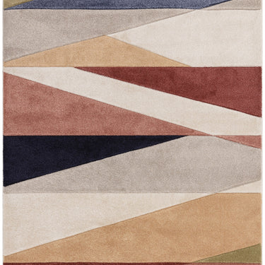 Asiatic London Sketch Segment Retro Soft Living Hand-Carved Jute Polypropylene Abstract Rug