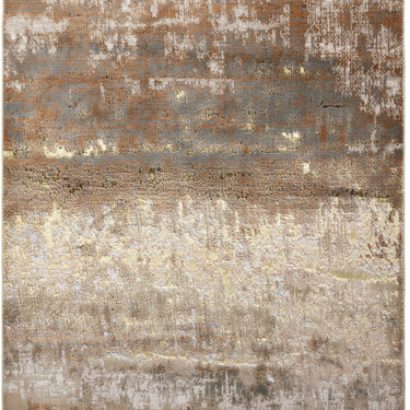 Aurora AU01 Dune Gold Modern Shiny Abstract Design Rug Hallway Runner