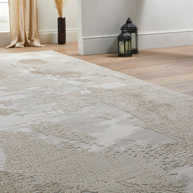 Consept Looms Skyline SK103 Ivory Beige Abstract Modern Soft Rug