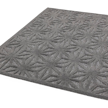 Salta Star SA01 Geometric Indoor Outdoor Rug Hallway Runner in Anthracite Grey