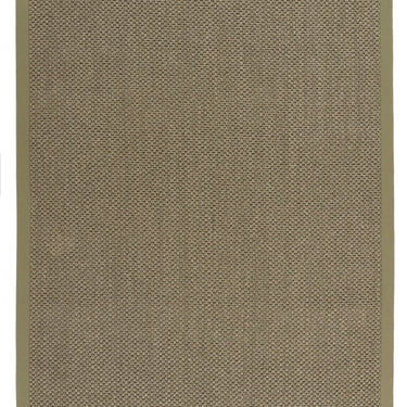 Origins Sisal Border Rug Modern Natural Jute Flatweave Hand Made Rug in Sage Green with Sage Green Border